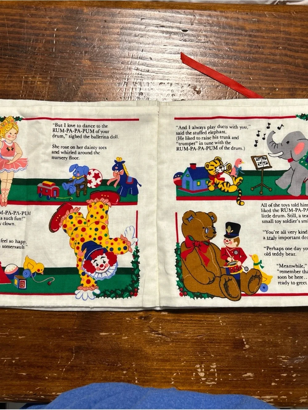 Littlest the Soldier Holiday Fabric Book